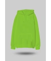 Fıstık Yeşili Oversize Unisex Kapüşonlu Sweatshirt
