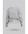 Gri Kadın Crop Sweatshirt
