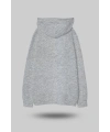 Gri Oversize Unisex Kapüşonlu Sweatshirt