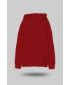 Kırmızı Oversize Unisex Kapüşonlu Sweatshirt