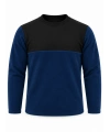 Micro Thermal 220 gr Lacivert Siyah Bisiklet Yaka Sweatshirt