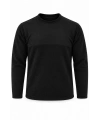 Micro Thermal 220 gr Siyah Bisiklet Yaka Sweatshirt