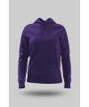 Mor Kadın Kapüşonlu Hoodie Sweatshirt