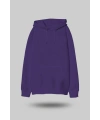Mor Oversize Unisex Kapüşonlu Sweatshirt