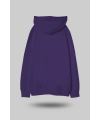Mor Oversize Unisex Kapüşonlu Sweatshirt