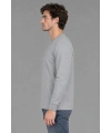 Openend 2 iplik Kapşonsuz Sweatshirt GRİ