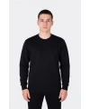 Openend 2 iplik Kapşonsuz Sweatshirt SİYAH