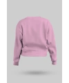 Pembe Kadın Crop Sweatshirt