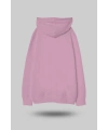 Pembe Oversize Unisex Kapüşonlu Sweatshirt