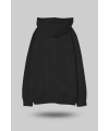 Siyah Oversize Unisex Kapüşonlu Sweatshirt