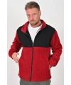 Softshell Polar Bordo Kolu Cepli