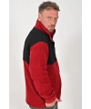 Softshell Polar Bordo Kolu Cepli