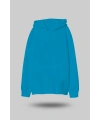 Turkuaz Oversize Unisex Kapüşonlu Sweatshirt
