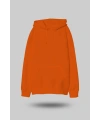 Turuncu Oversize Unisex Kapüşonlu Sweatshirt