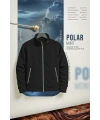 Unisex Kışlık Polar Mont SİYAH