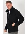 Unisex Kışlık Polar Mont SİYAH