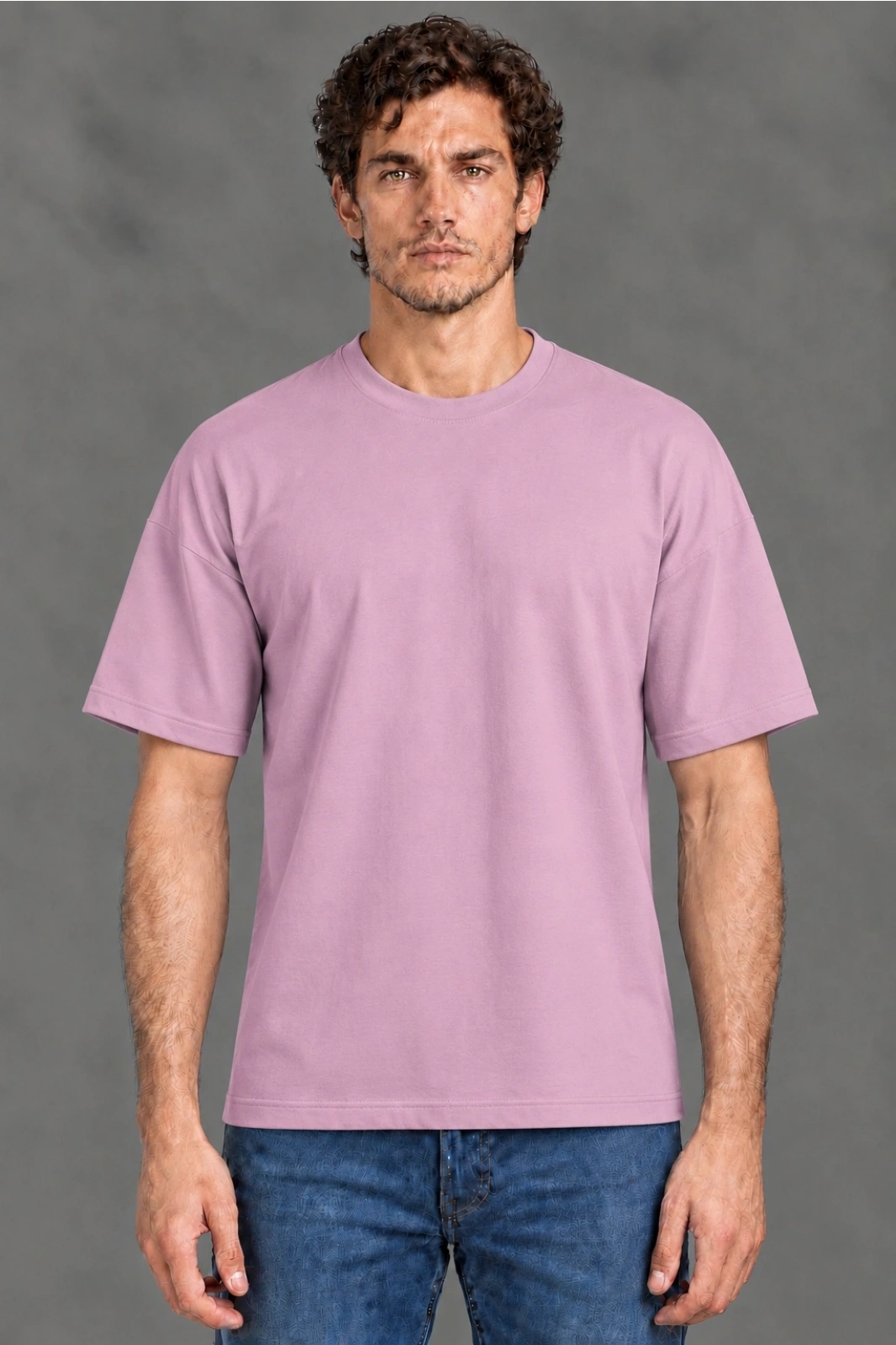 PEMBE OVERSİZE TİŞÖRT
