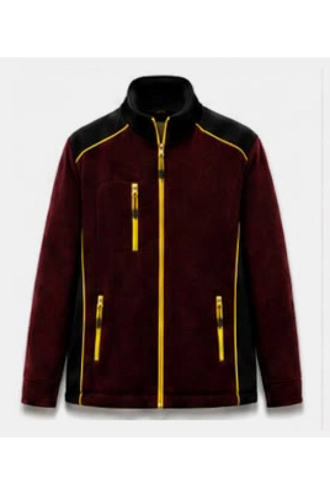 Bordo Sarı Fermuarlı Prime Polar