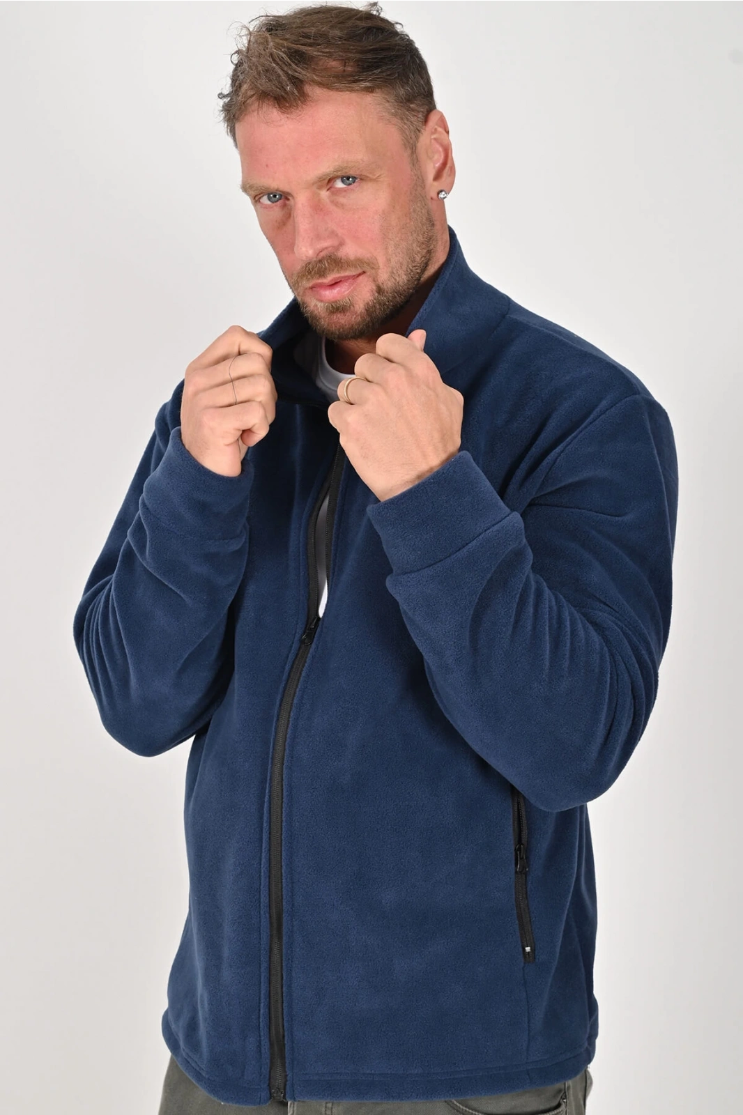 Unisex Kışlık Polar Mont İNDİGO