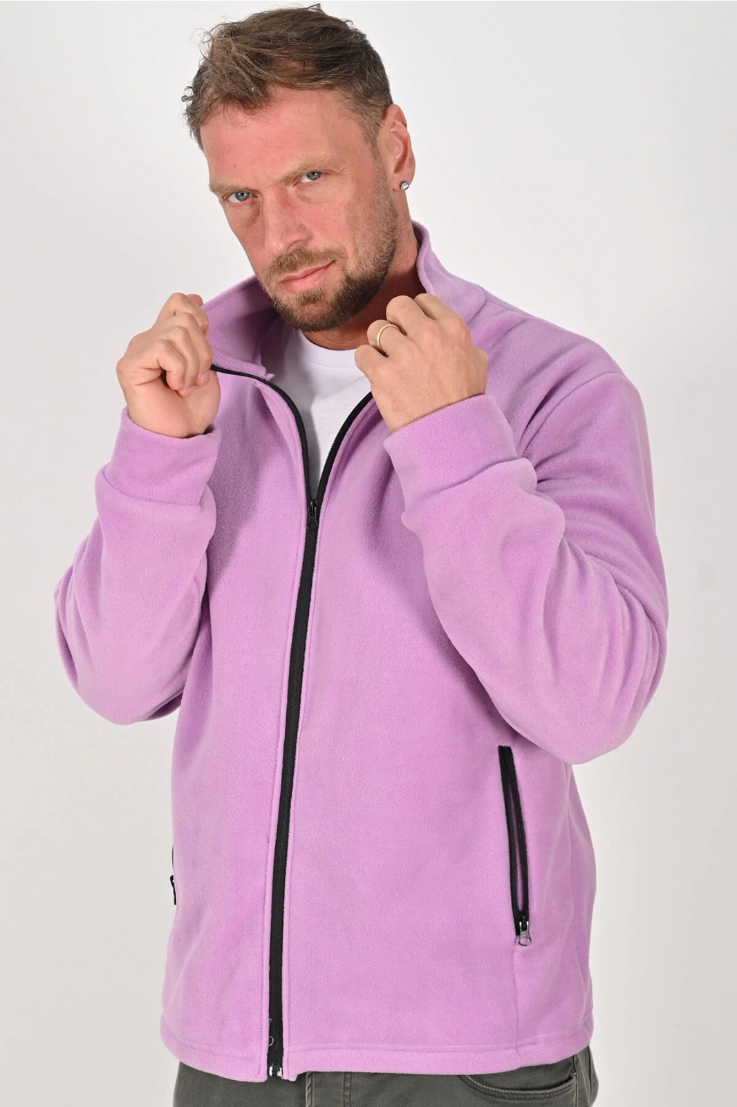Unisex Kışlık Polar Mont LİLA