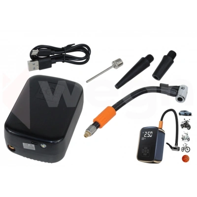 KABLOSUZ LASTİK ŞİŞİRİCİ 2 50 BAR AYARLI DİJİTAL GÖSTERGELİ