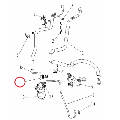GEELY CK ECHO KLİMA BASINC SENSÖRÜ