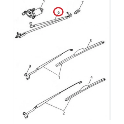 Geely CK Echo Elektrik Silecek Mekanizması