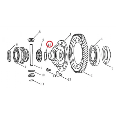 Geely CK Echo MK Familia Emgrand Diferansiyel Aks Dişli Pulu