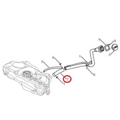 Geely MK Familia Hortum Benzin Depo Yakıt
