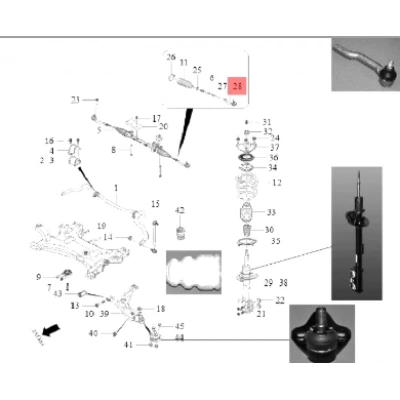 CHERY TIGGO 7 PRO ROT BAŞI SAĞ