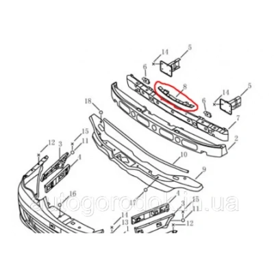 CK Echo Kaporta Tampon Ön Üst Braketi