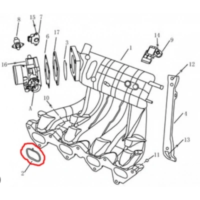 GEELY CK Echo MK Familia Conta Emme Manifold