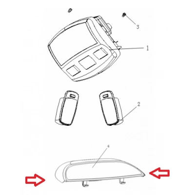 CK Echo MK Familia Elektrik Arka Cam Altı Stopu