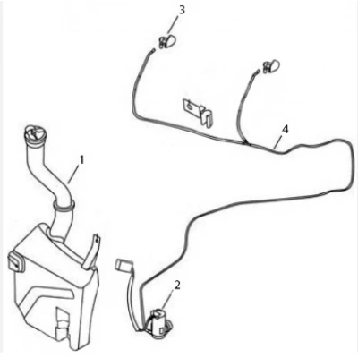 CK SİLECEK SUYU HORTUMU ORJİNAL