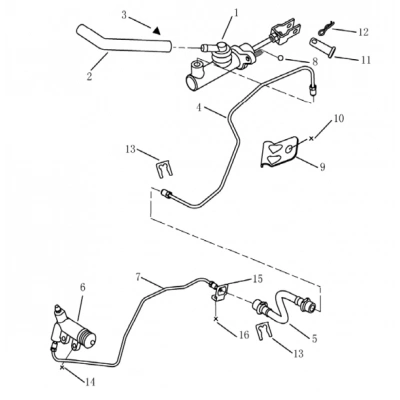 EMGRAND FC DEBRİYAJ HİDROLİK HORTUM