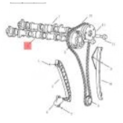 Emgrand  FC Motor Eksantrik Mili Egzoz 4
