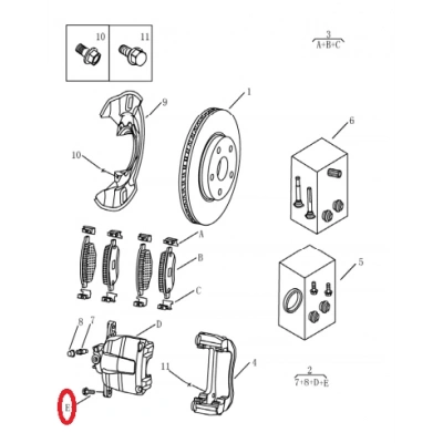 EMGRAND ÖN SOL FREN KALİPER KOMPLE