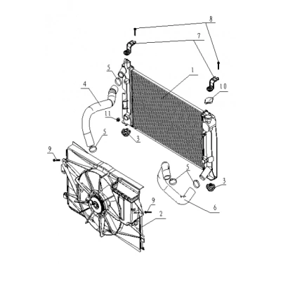 GEELY FC RADYATÖR FANI