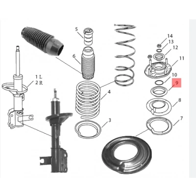 GEELY CK AMORTİSÖR ÜST TAKOZ RULMANI