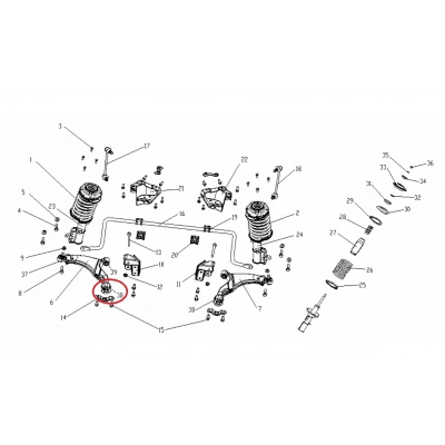 GEELY CK ECHO  ÖN SALINCAK BURCU ARKA