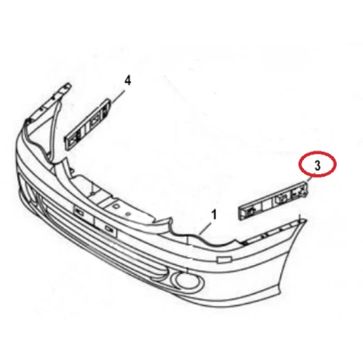 GEELY CK ÖN TAMPON BRAKET SOL