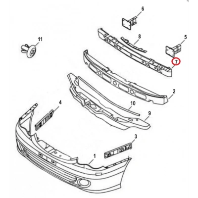 GEELY CK ÖN TAMPON DEMİRİ