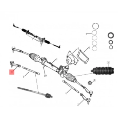 GEELY CK ECHO ROT BAŞI SAĞ