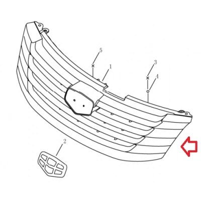 Geely Emgrand Ön Panjur