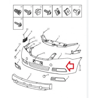 GEELY EMGRAND ÖN TAMPON