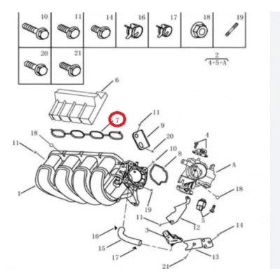 GEELY EMME MANİFOLD CONTA EMGRAND FC