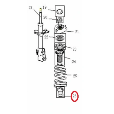 MK Familia Motor Amortisör Ön Takozu