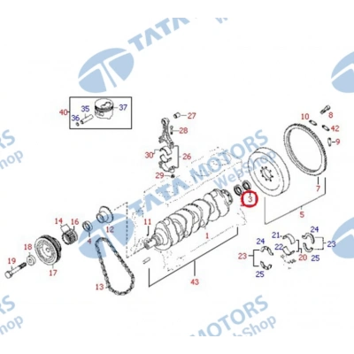 TATA TELCOLİNE XENON ARKA KRANK KECE