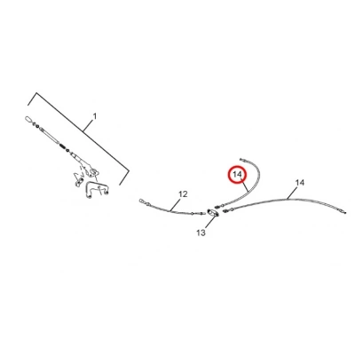 TELCOLINE EL FREN TELİ ARKA TEK KABİN (150cm)