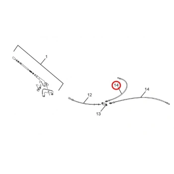 TELCOLINE EL FREN TELİ ARKA TEK KABİN (150cm)